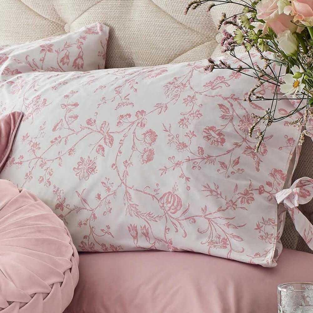 Laura Ashley Aria Floral Pair of Pillowcases